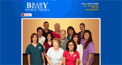 Desktop Screenshot of bradyphysicaltherapy.com