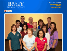 Tablet Screenshot of bradyphysicaltherapy.com